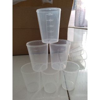 cốc đong nhựa trong suốt 50ml