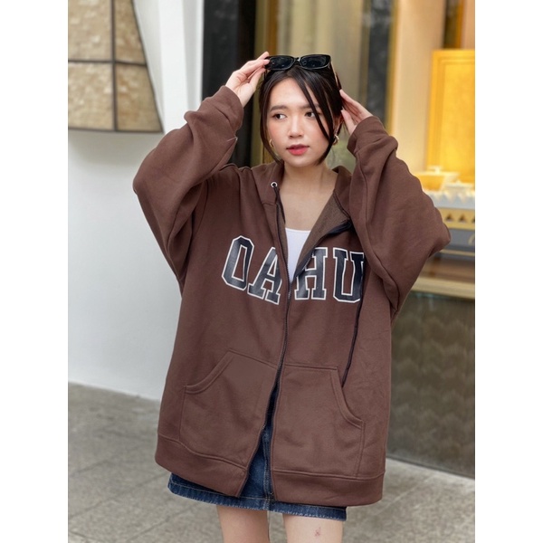 Áo Khoác Nỉ Bông OAHU JACKET Unisex Nam Nữ (Ảnh thật/Có sẵn) | BigBuy360 - bigbuy360.vn