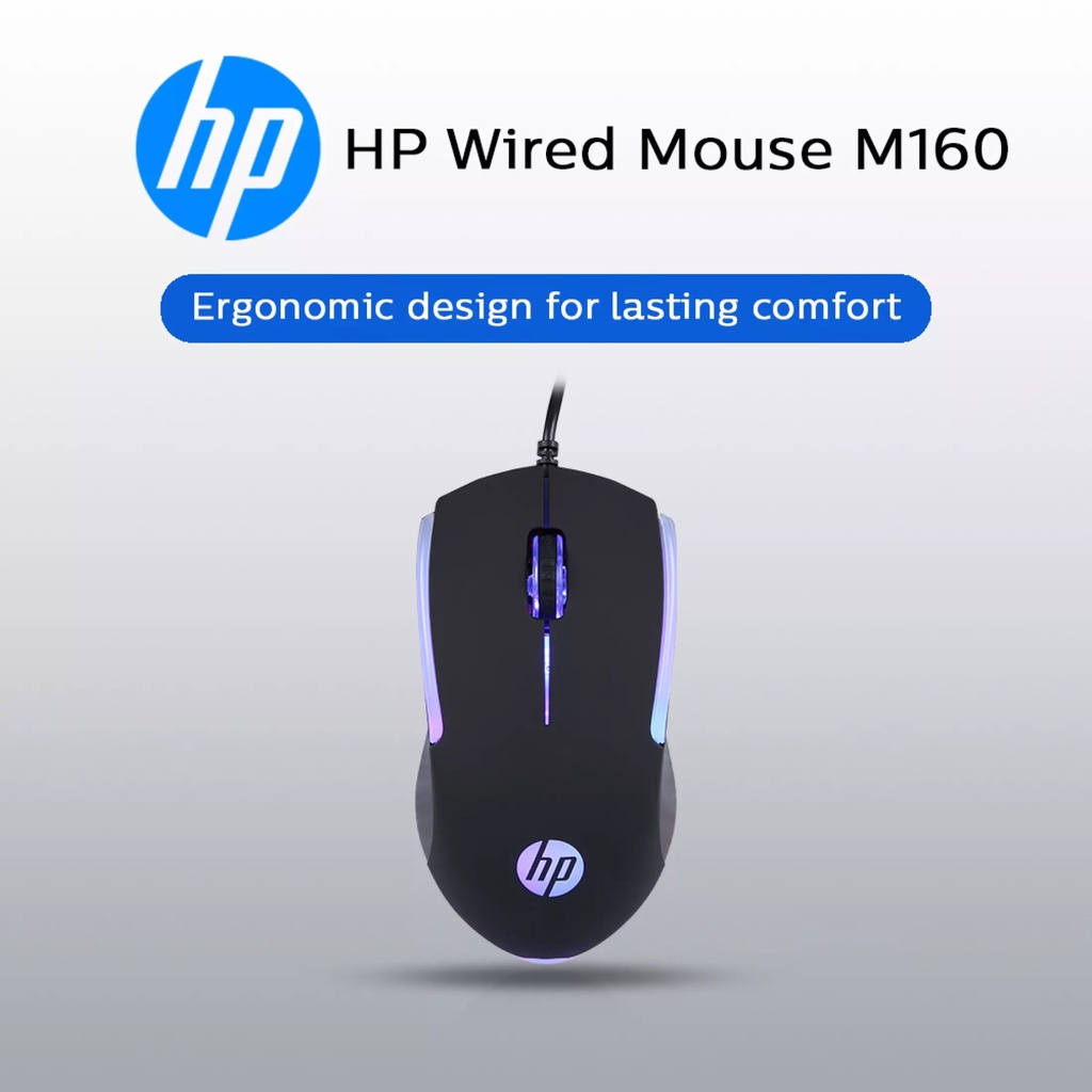 Chuột HP M160 Gaming RGB (Đen)