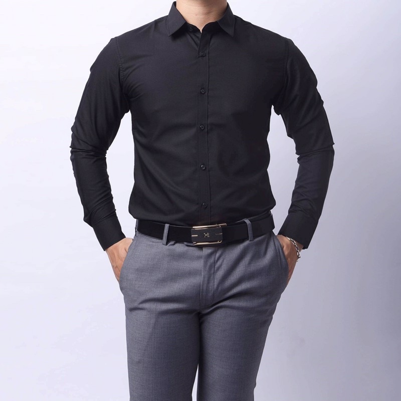 sơ mi nam hàn quốc,chất vải kate lụa,mặc mát,ko nhăn,ko xù, lên form dáng đẹp,đi làm,đi chơi sang
