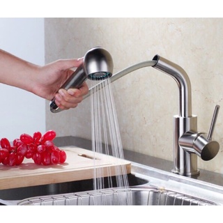Vòi rửa chén Vòi rửa bát nóng lạnh dây rút CNL3004