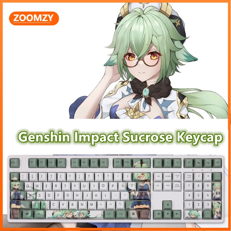 Sucrose Bàn Phím Cơ 108 Phím Họa Tiết anime Độc Đáo