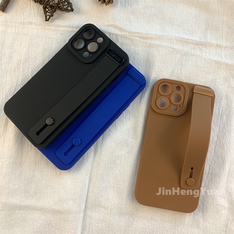 Ốp điện thoại silicone có dây đeo cổ tay thích hợp cho IPhone13 12 11 Pro Max X XS XR 7 8 Plus