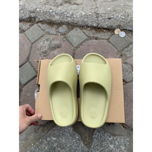 Dép Slide xanh cốm - resin phiên bản cao cấp