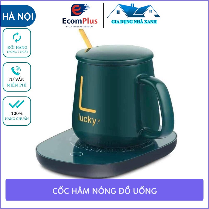 Máy Hâm Nóng Sữa, Đồ Uống, Cafe, Đồ Ăn Dặm Cho Bé, Chất Liệu Sứ Cao Cấp, Tặng Kèm Thìa Siêu Tiện Dụng