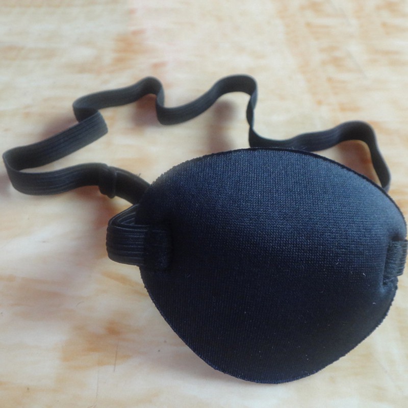 Medical Use Concave Eye Patch Foam Groove Adjustable Strap Eyeshades