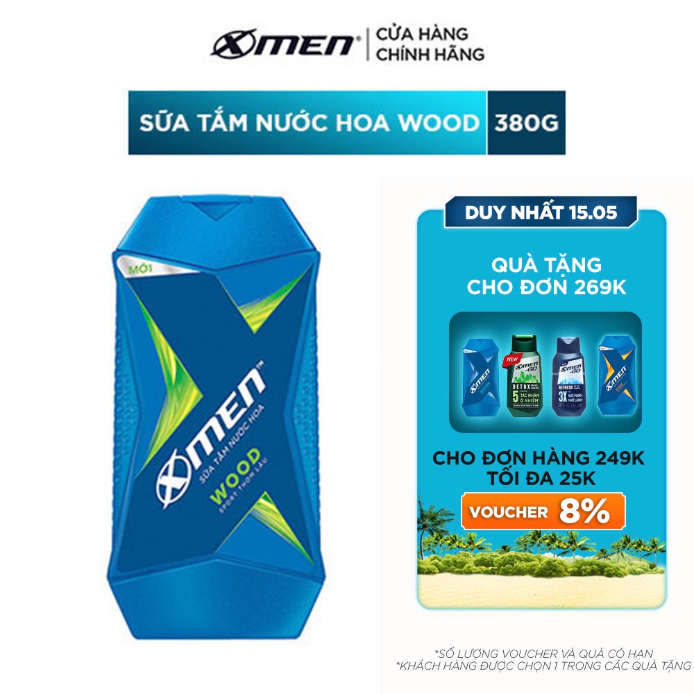 Sữa tắm nước hoa X-Men Wood 380g