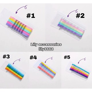 túi kẹp tóc nhiều màu cá tính