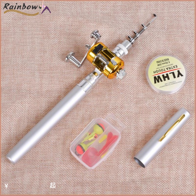 Cần Câu Cá Mini Bỏ Túi Bằng Sợi Thủy Tinh Dạng Bút