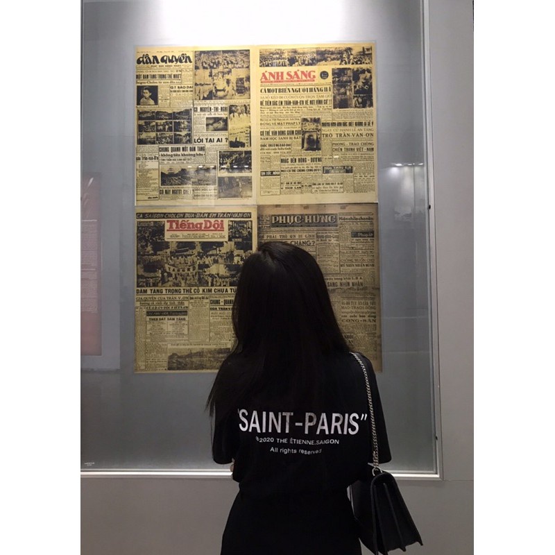 Áo Thun Tay Lỡ Form Rộng SAINT PARIS ( V129 )
