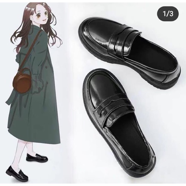[Ảnh thật ở cuối] Giày ulzzang búp bê chất bóng cực xinh