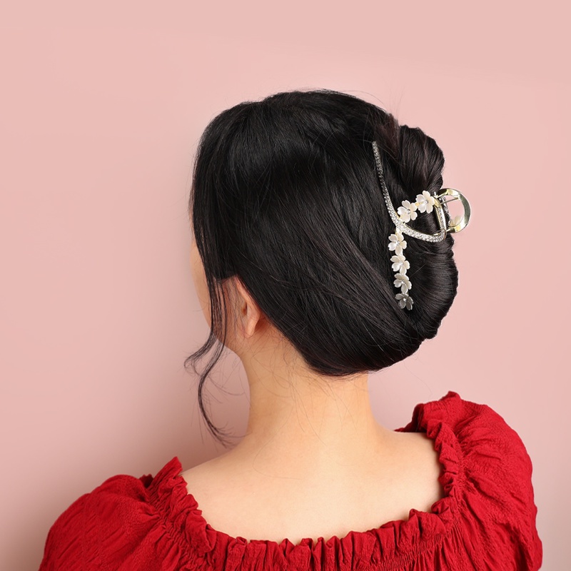 Kẹp Tóc Hình Hoa Đính Đá Thời Trang Cho Nữ