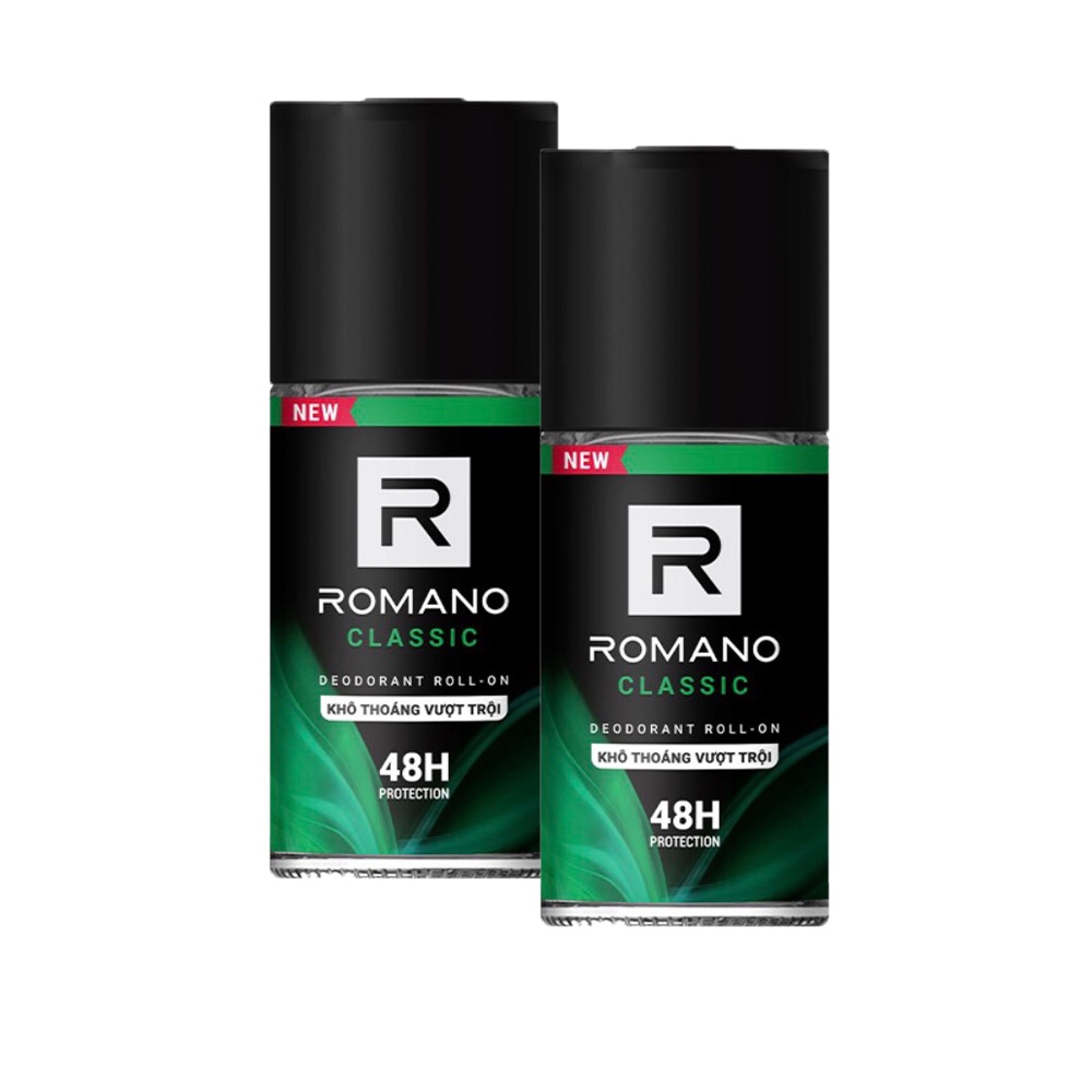 Combo 2 Lăn Khử Mùi Cho Nam Romano 50ml/chai