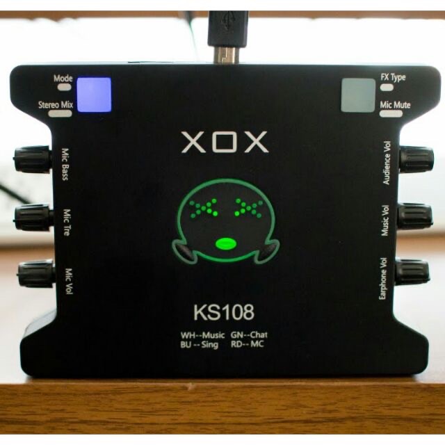 Sound Card Thu Âm Livestream XOX KS-108 bản tiếng anh bảo hành 6 tháng