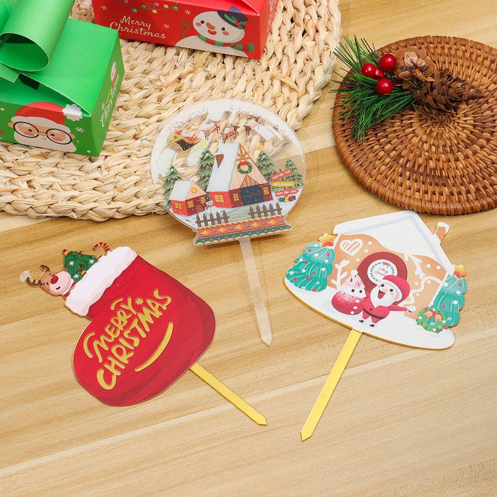 YNATURAL Phụ Kiện Trang Trí Giáng Sinh / Đám Cưới Bằng Acrylic Kiểu Mới 2022