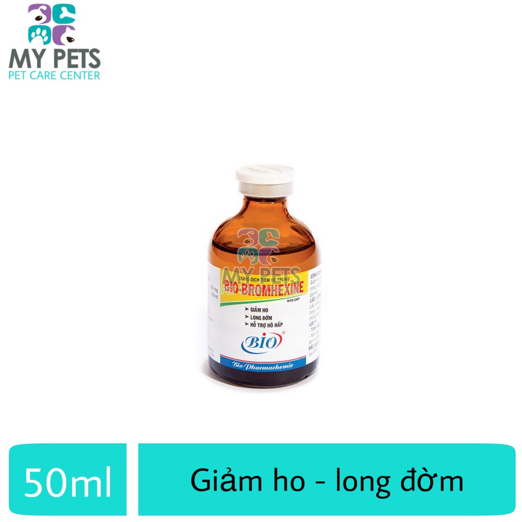 Bio Bromhexine 50ml cho chó mèo