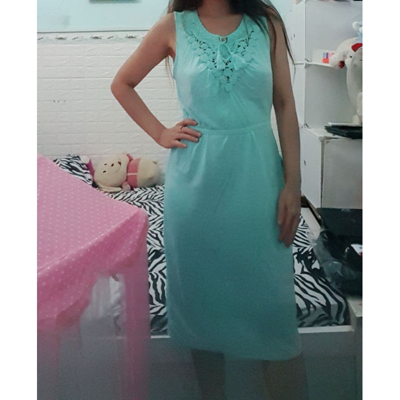 Thanh lý đầm thun xanh dưới 50kg