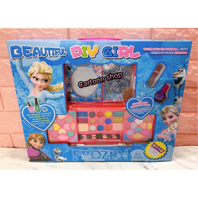 Hộp trang điểm phấn thật sơn móng tay Elsa