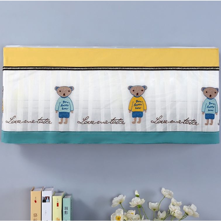 Vải Rèm Bọc Điều Hòa - Che Tránh Gió Thổi Trực Tiếp - Tránh Bụi Bẩn - Có Chun Co Giãn