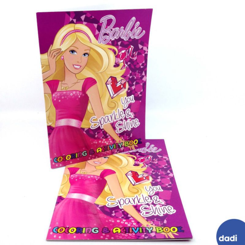 Sách Tô Màu Hình Búp Bê Barbie Đáng Yêu