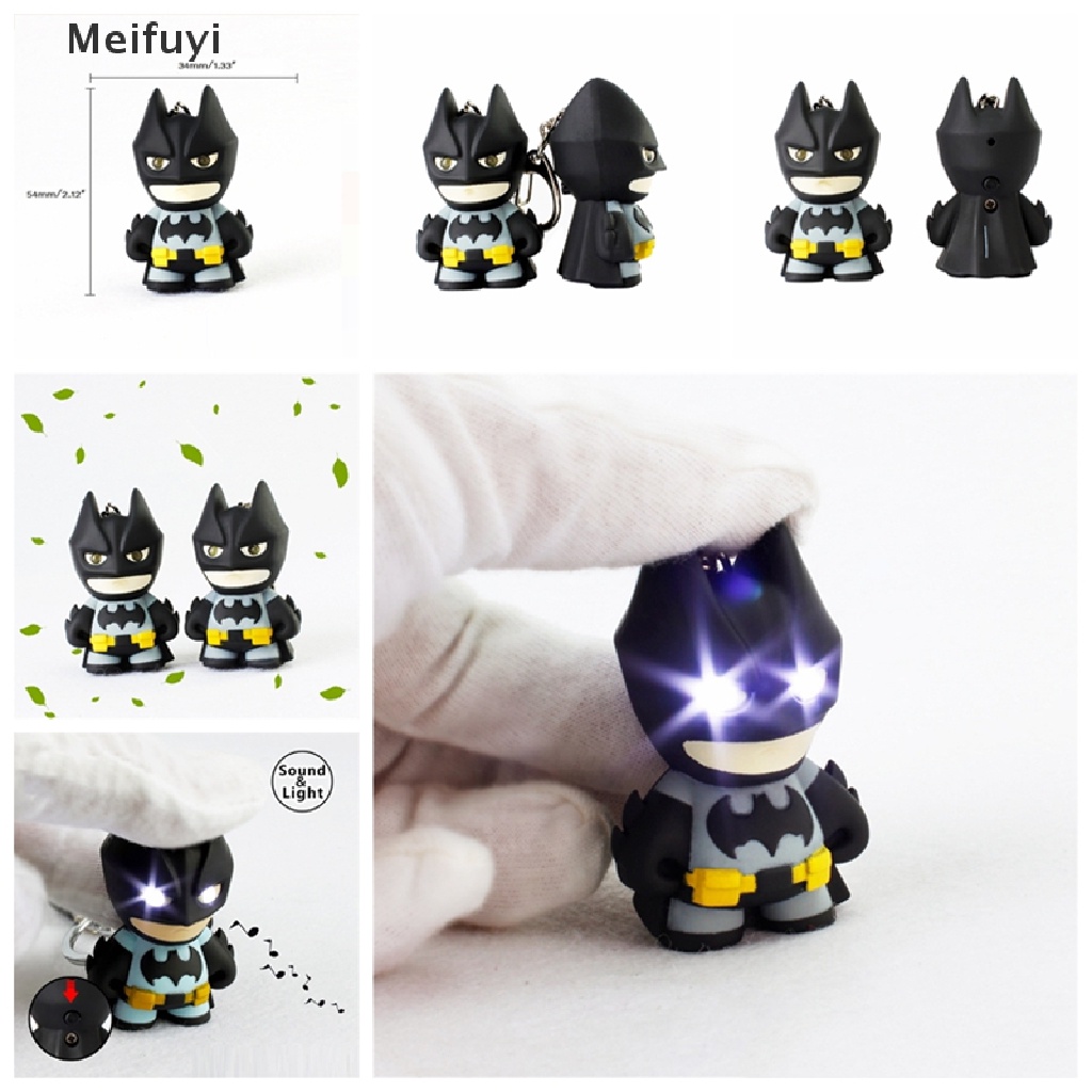 Móc Khóa Hình Batman Có Đèn Led Và Âm Thanh Độc Đáo