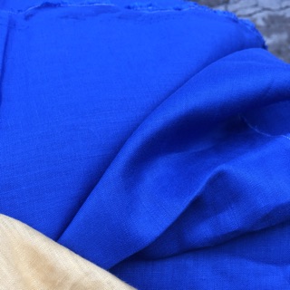 Vải linen tưng premium màu xanh bích.