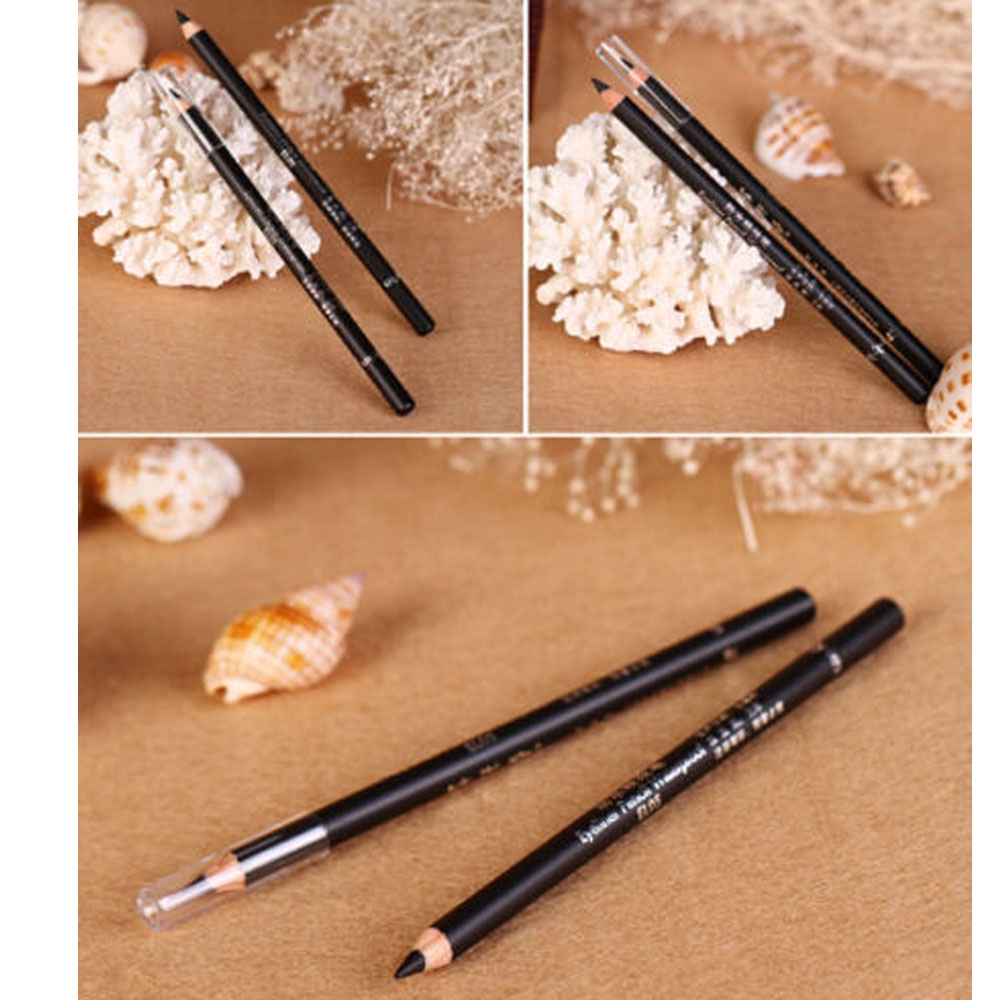 JUNE 2Pcs Women Beauty Makeup Tool Smooth Cosmetic Eyeliner Pencil