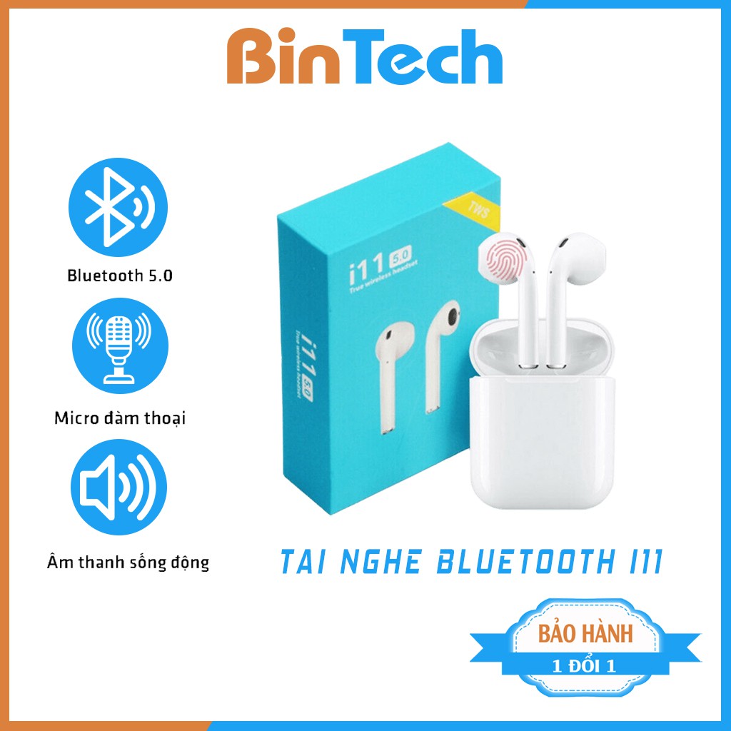 Tai Nghe Bluetooth Tai Nghe Không Dây Cảm Biến Vân Tay Công Nghệ 5.0