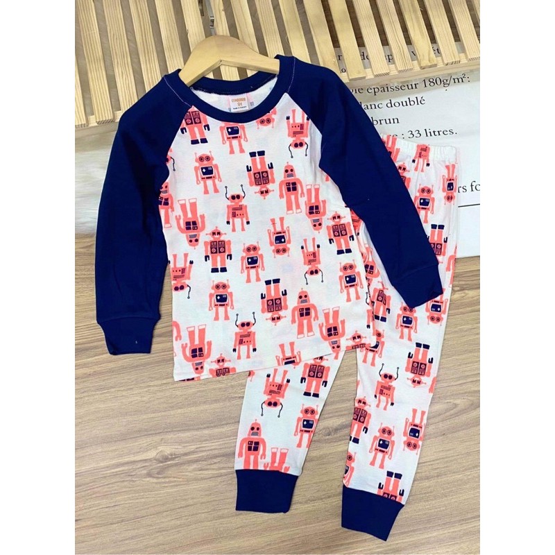 Bộ dài tay size đại thun borip cho bé trai từ 22 đến 40kg - Bộ dài bé trai