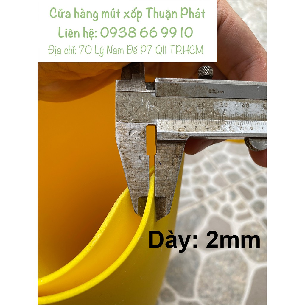 Xốp màu Eva (Xốp Bitis) trang trí thủ công khổ 1x0.5m