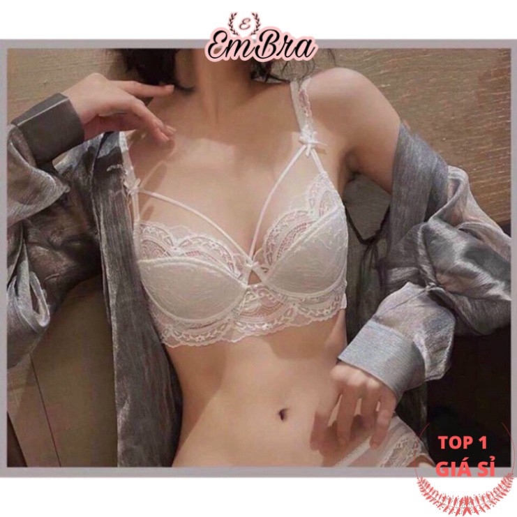 Bộ Đồ Lót Nữ Cao Cấp Ren Mỏng Có Gọng Nâng Ngực Siêu Xinh. Đồ Lót Cao Cấp EBB13