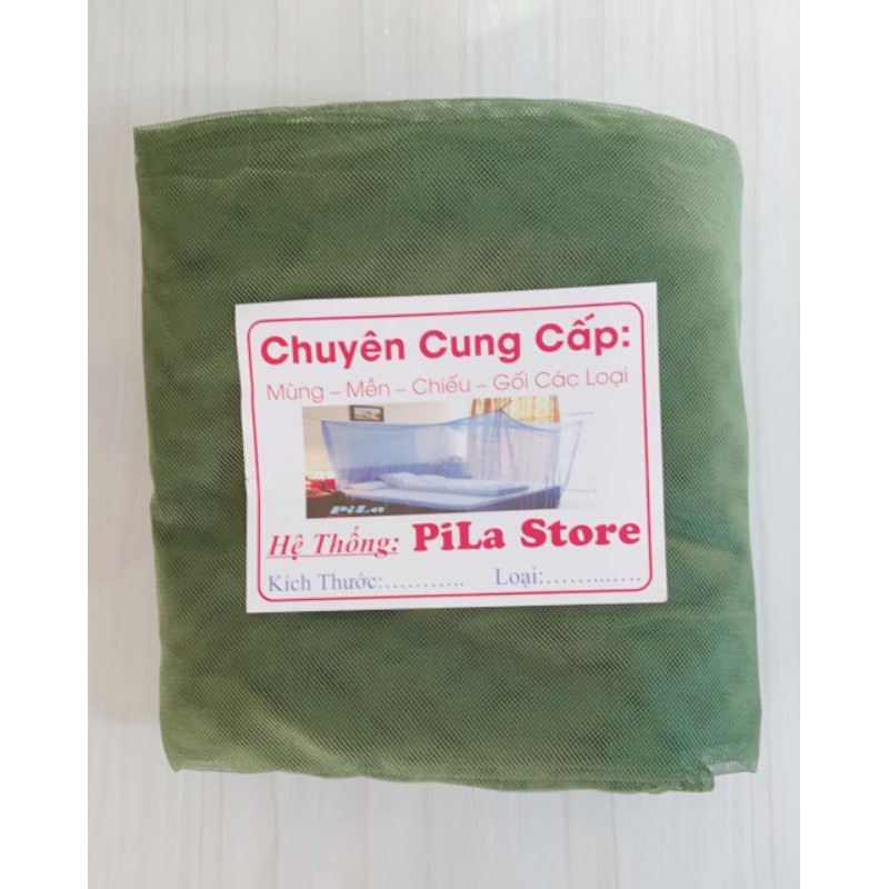 Mùng Ngủ Lưới Xanh Bộ Đội 1M2 ,1M6, 1M8