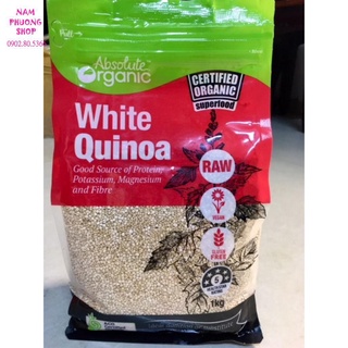 Hạt diêm mạch quinoa 1kg của úc absolute organic hạt quinoa diêm mạch úc loại 1 hàng mới về