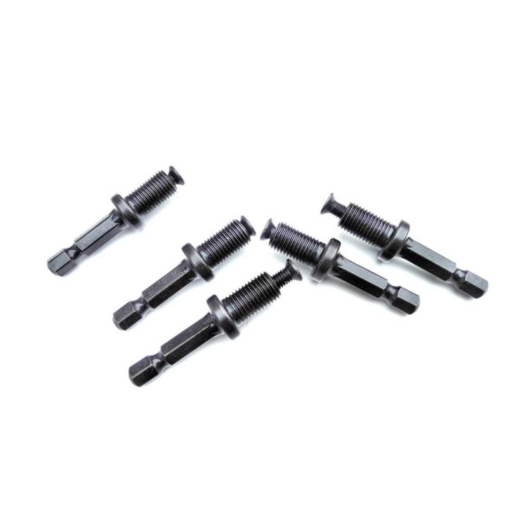Đầu nối chuyển lục giác 1/4 sang ren tròn 3/8 và 1/2 gắn đầu kẹp khoan (chuyển lục giác sang khoan)