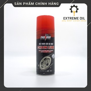Chai xịt dưỡng sên Thunder Chain Lube 400ml, xịt bôi trơn xích xe máy