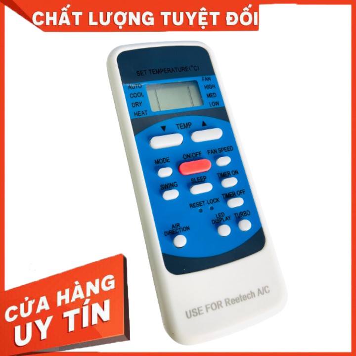 Điều khiển điều hòa, máy lạnh Reetech Nền Xanh