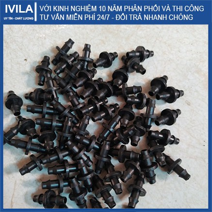 Combo 10 khởi thủy PE6 - Khởi thủy nhỏ giọt ống 6mm - Kết nối từ ống 16mm ra ống 6mm - Bảo hành 12 tháng