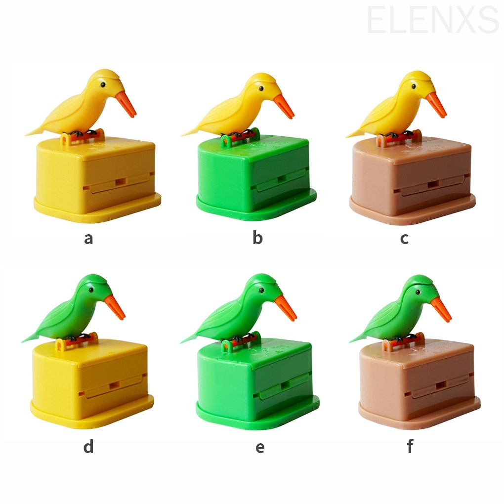 Hộp đựng tăm xỉa răng tự động hình chú chim bằng nhựa abs