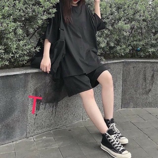 Bộ đùi cotton trơn ba màu