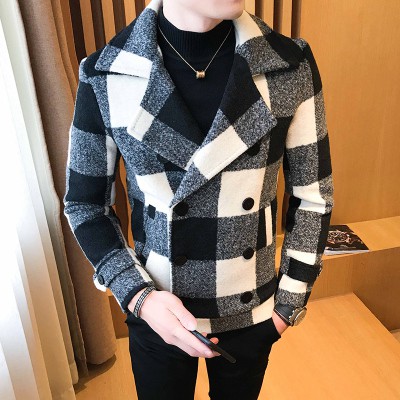 (M-5XL) ÁO KHOÁC DẠ NAM KẺ CARO CAO CẤP FORM HÀN QUỐC DÁNG ÔM TMAN085