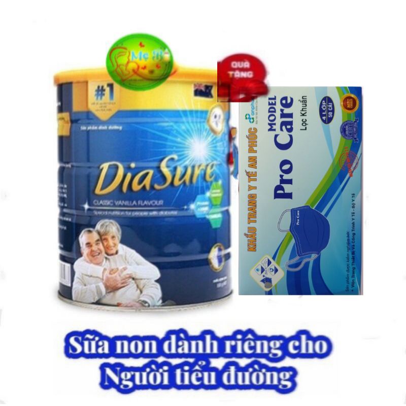 Sữa Diasure lon 850gr dinh dưỡng cho người tiểu đường