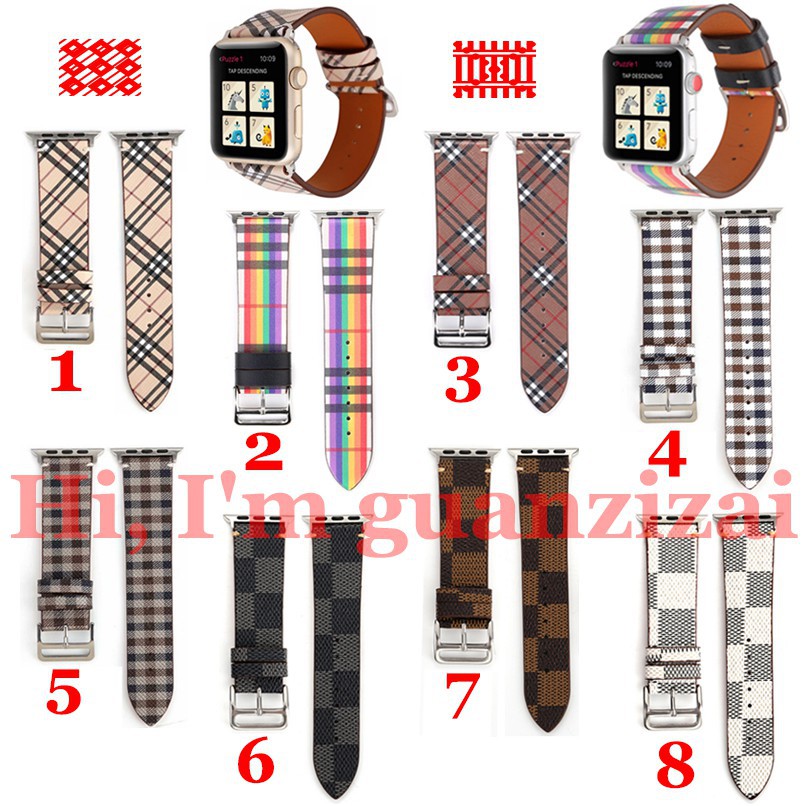 Dây Đeo Bằng Da Cho Apple Watch 38Mm 42Mm 40mm 44mm，series se/6/5/4/3/2/1