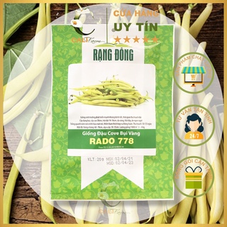 Hạt Giống Đậu Cove Bụi Vàng Rado 778 Ngọt Giòn gói 20gr