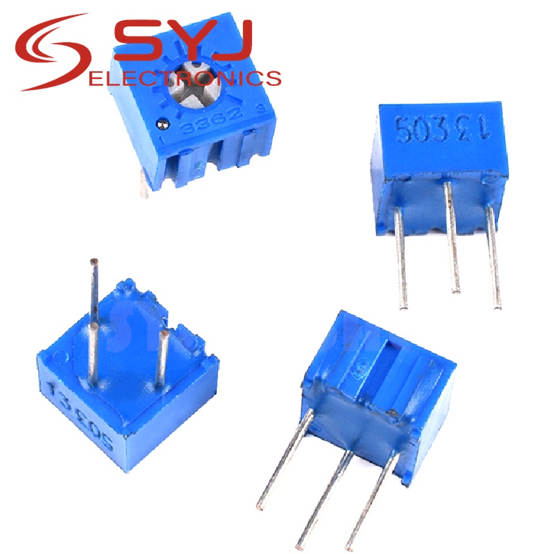 Bộ 10 Chiết Áp 3362P 101 201 501 102 202 502 103 203 503 104 204 504 105 3362 500R 1K 2K 5K 10K 10K 20K 50K 100K Cao Cấp