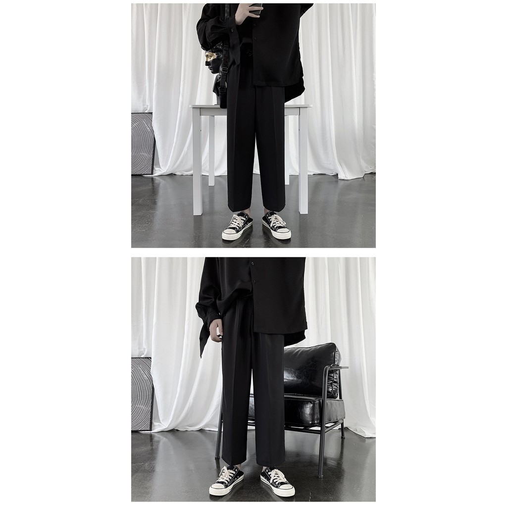[ HÀNG QUẢNG CHÂU] Quần vải suông Nam Nữ Hàn Quốc cao cấp, quần vải nam ống suông dáng rộng, thời trang TMD Shop