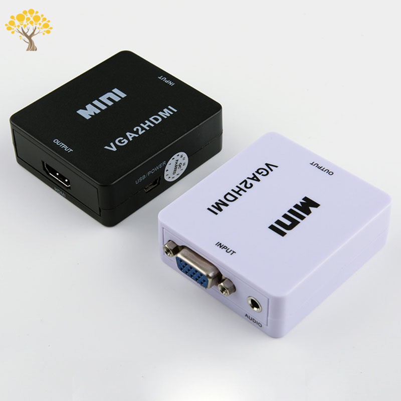 DVD Hộp Chuyển Đổi Vga Sang Hdmi 1080p Hd Hdtv Video Audio Cho Pc Laptop