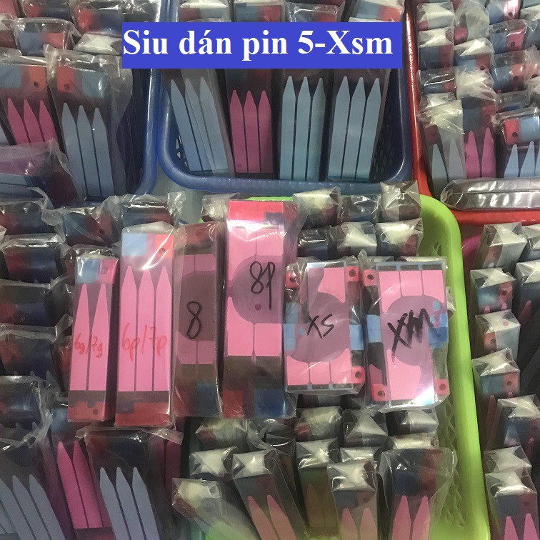 Sét 10 chiếc siu dán pin iphone từ 6-12Promax