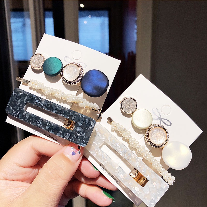 Kẹp tóc acrylic nhiều kiểu dáng tùy chọn xinh xắn cho nữ