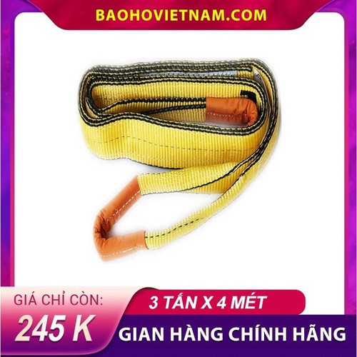 Dây cáp vải cẩu hàng loại 3 tấn dài 4 mét nhập khẩu chính hãng chuyển dùng trong công nghiệp, xây dựng,.. - DCH-VN-21 Gi