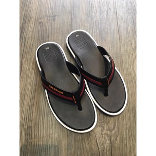 DÉP KẸP NAM HUGO BOSS ĐEN VIỀN ĐỎ